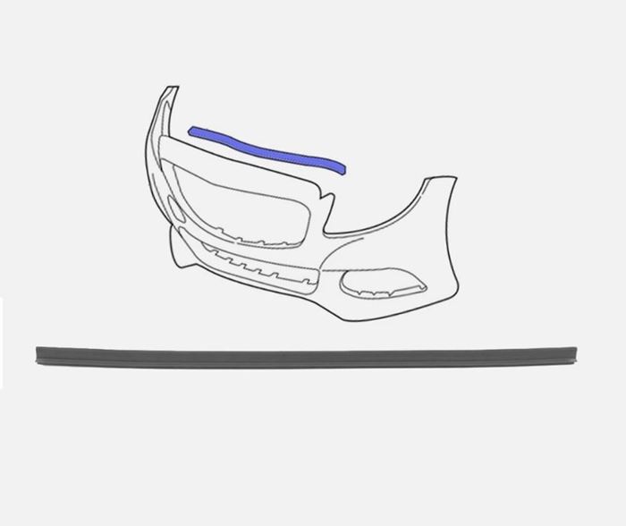 ÖN TAMPON ÜST FİTİLİ W213 / W205 2014- resmi