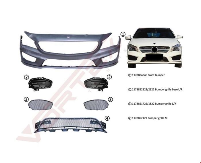 ÖN TAMPON SET (AMG) CLA W117 2013- resmi