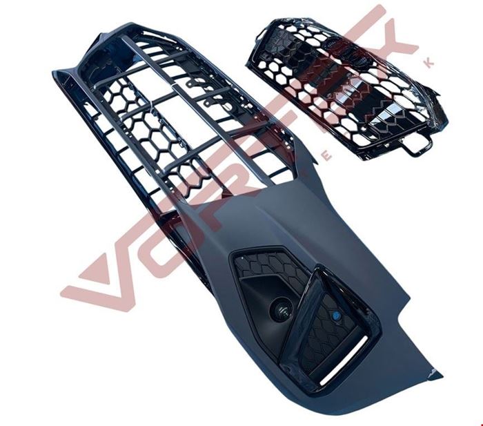 ÖN TAMPON SET S-LİNE (SİYAH PANJURLU) A4 2020- resmi