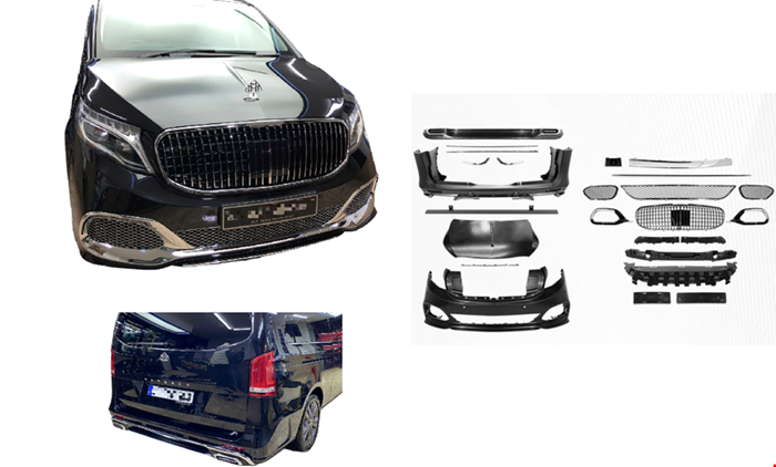VİTO YENİ 2021 MAYBACH BODY KİT (KAPUT DAHİL) W447 resmi