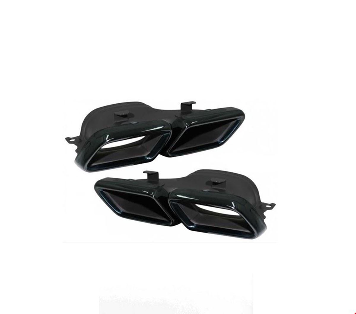 ARKA EGZOZ UCU SET (SİYAH) YENİ C63 AMG 2019- resmi