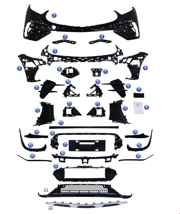 ÖN TAMPON SET AMG W254 2023- resmi
