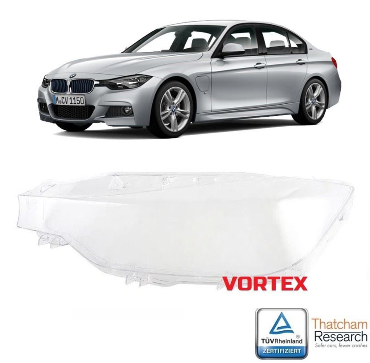LEDLİ ÖN FAR CAMI SAĞ F30 LCI 2015- resmi