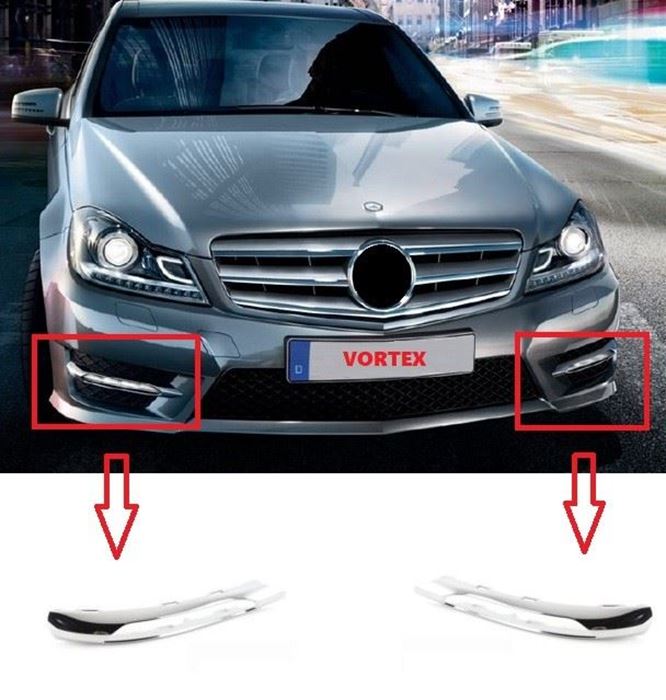 SİS FAR KAPAK NİKELAJI SOL ( AMG ) W204 2011- resmi