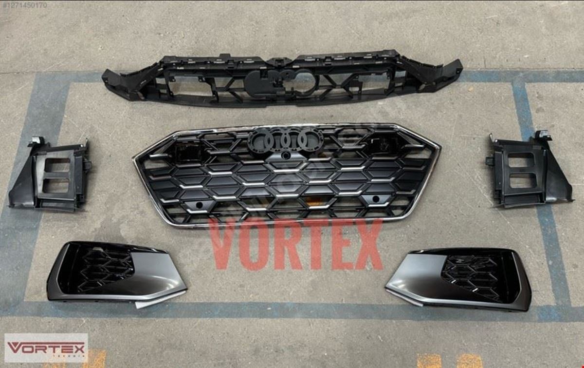 ÖN PANJUR+TAMPON IZGARA SET (KROM) A7 2023- resmi