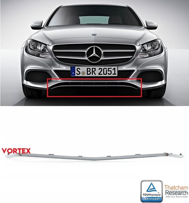 ÖN TAMPON ALT NİKELAJI (COMFORT) W205 2014- resmi